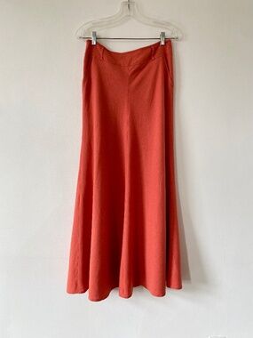 Wallis Maxi Orange Skirt - Size 10